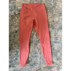 Lululemon Wunder Train Mauve Pink Stretchy Leggings Size M Womens